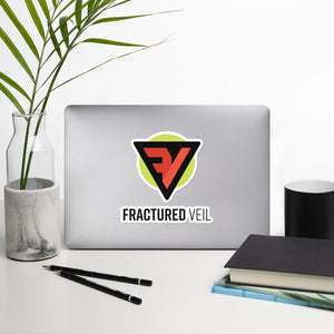 Fractured Veil Bubble-Free Stickers